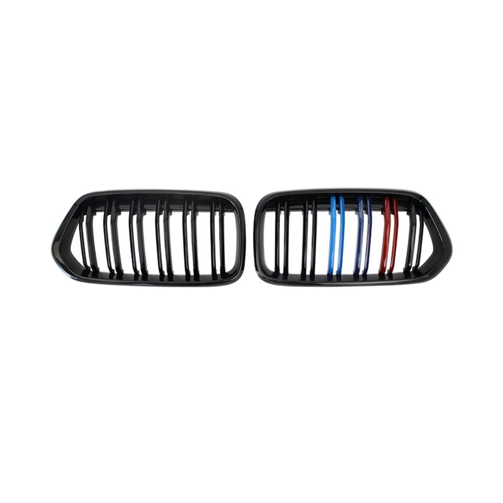 Kompatibel für BMW X2 F39 Auto Frontstoßstange Nierengrill Renngrill Glanz Schwarz M ABS Doppellinie Ersatz Neues Zubehör 2018-2022(Color) von XWBTRQLK