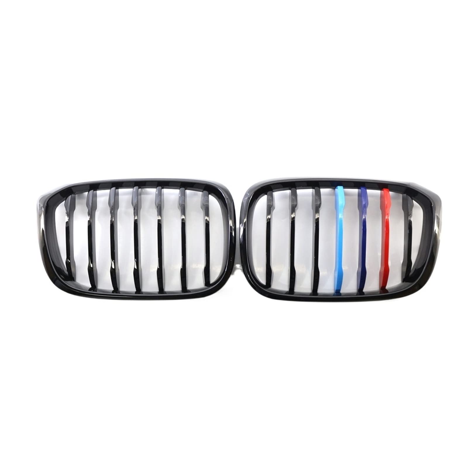 Kompatibel für BMW X3 G01 X4 G02 2018 2019 2020, glänzend schwarzer Kühlergrill, M Performance Racing Grill, Zubehör 51138469959, 51138469960 von XWBTRQLK