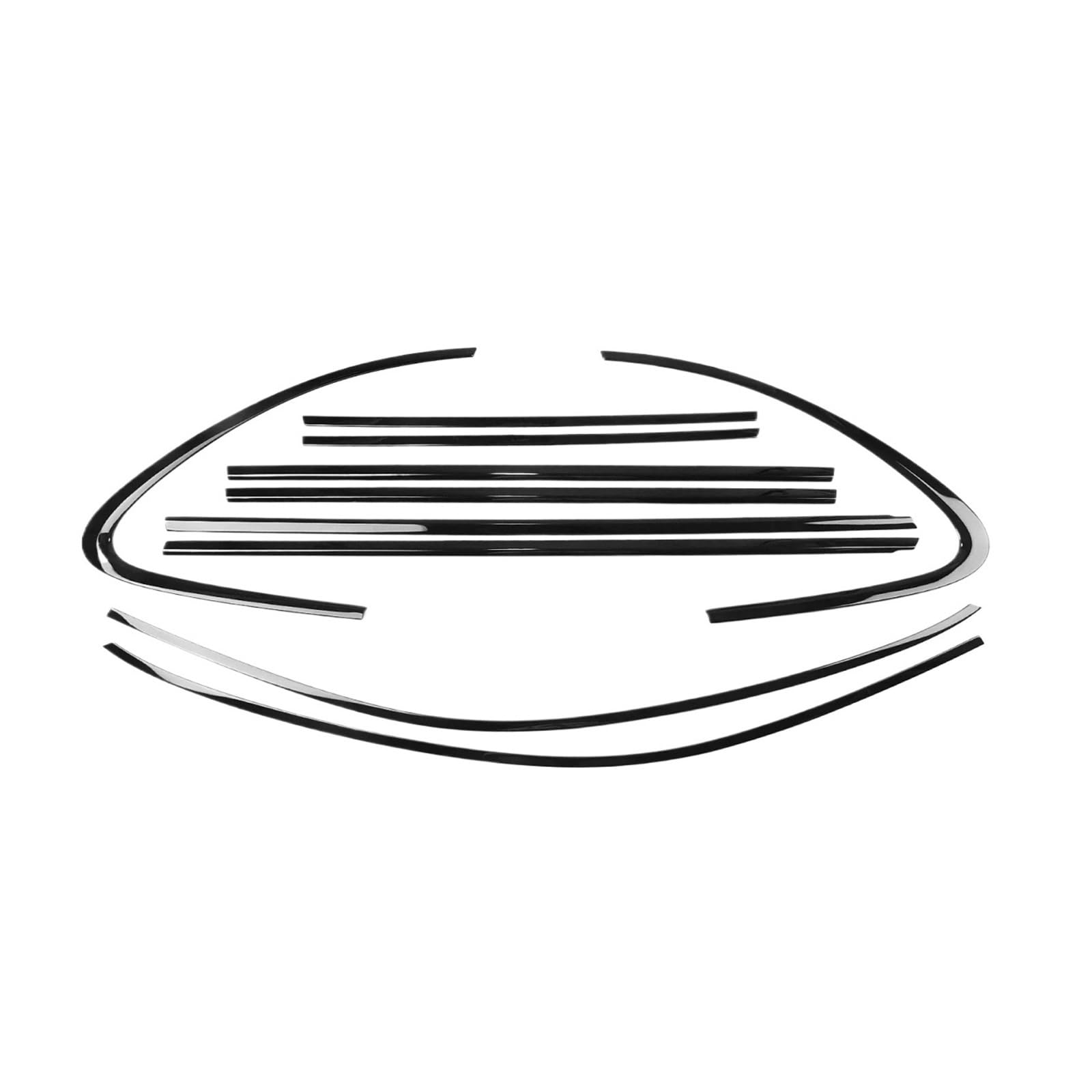 Kompatibel für Porsche Cayenne 2011–2017, Außenfenster-Zierleiste, Titanschwarz, Tür, wasserdichte Dichtung, Schattenform, dekorativ Kompatibel für Porsche Cayenne 2011–2017, Außenfenster-Zierleiste, Titanschwarz, Tür, wasserdichte Dichtung, Schattenform, dekorativ von XWBTRQLK