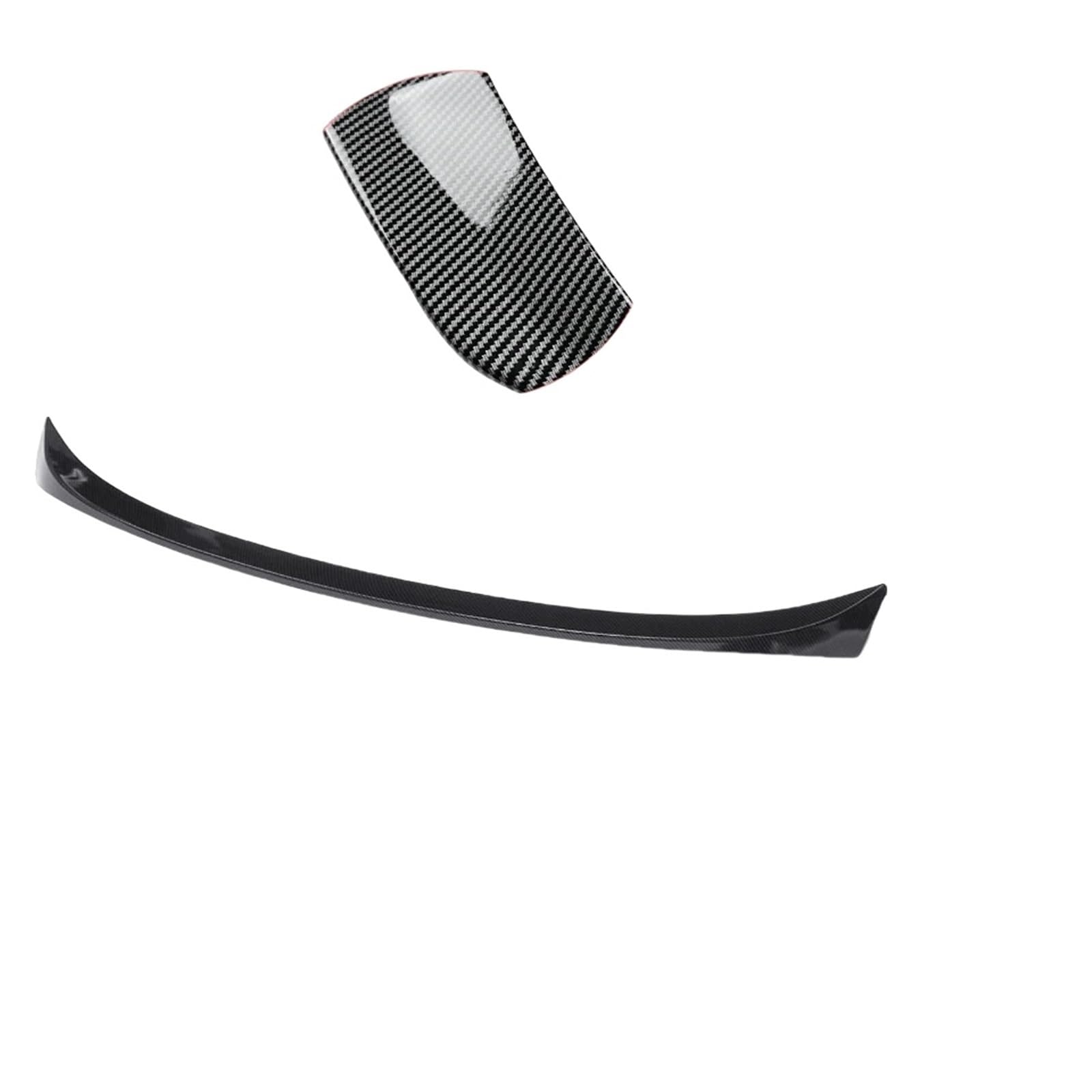 Kompatibel mit 3er-Serie E90 Spoiler E90 325i 330i 4 Türen Carbon-Muster Aufklebbarer Heckspoiler-Verlängerung Tuning E90 Zubehör(Carbon pattern) von XWBTRQLK
