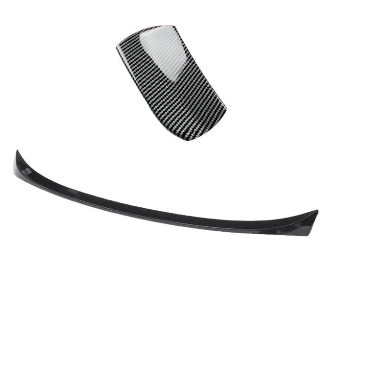 Kompatibel mit 3er-Serie E90 Spoiler E90 325i 330i 4 Türen Carbon-Muster Aufklebbarer Heckspoiler-Verlängerung Tuning E90 Zubehör(Carbon pattern) von XWBTRQLK