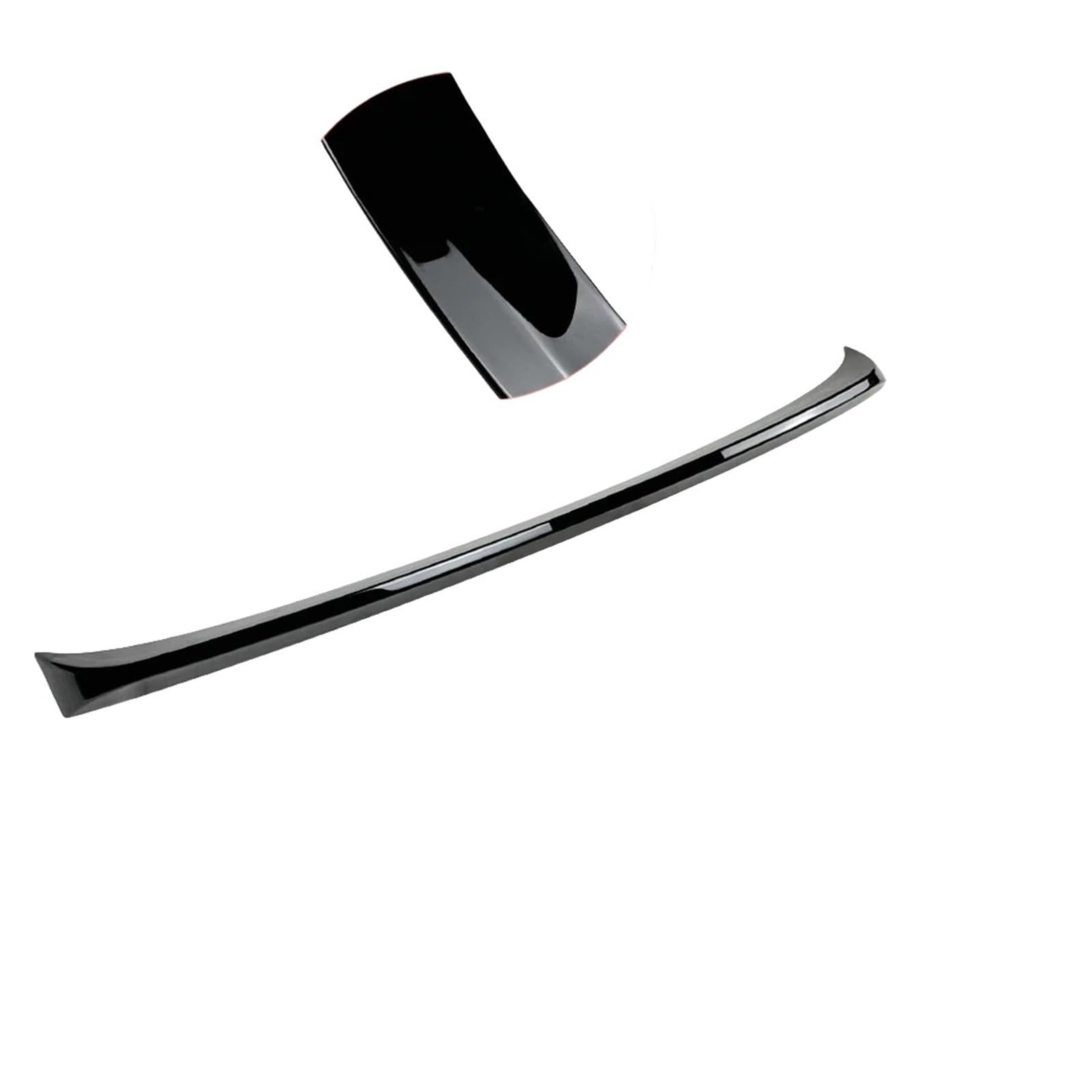 Kompatibel mit 3er-Serie E90 Spoiler E90 325i 330i 4 Türen Carbon-Muster Aufklebbarer Heckspoiler-Verlängerung Tuning E90 Zubehör(Gloss black) von XWBTRQLK