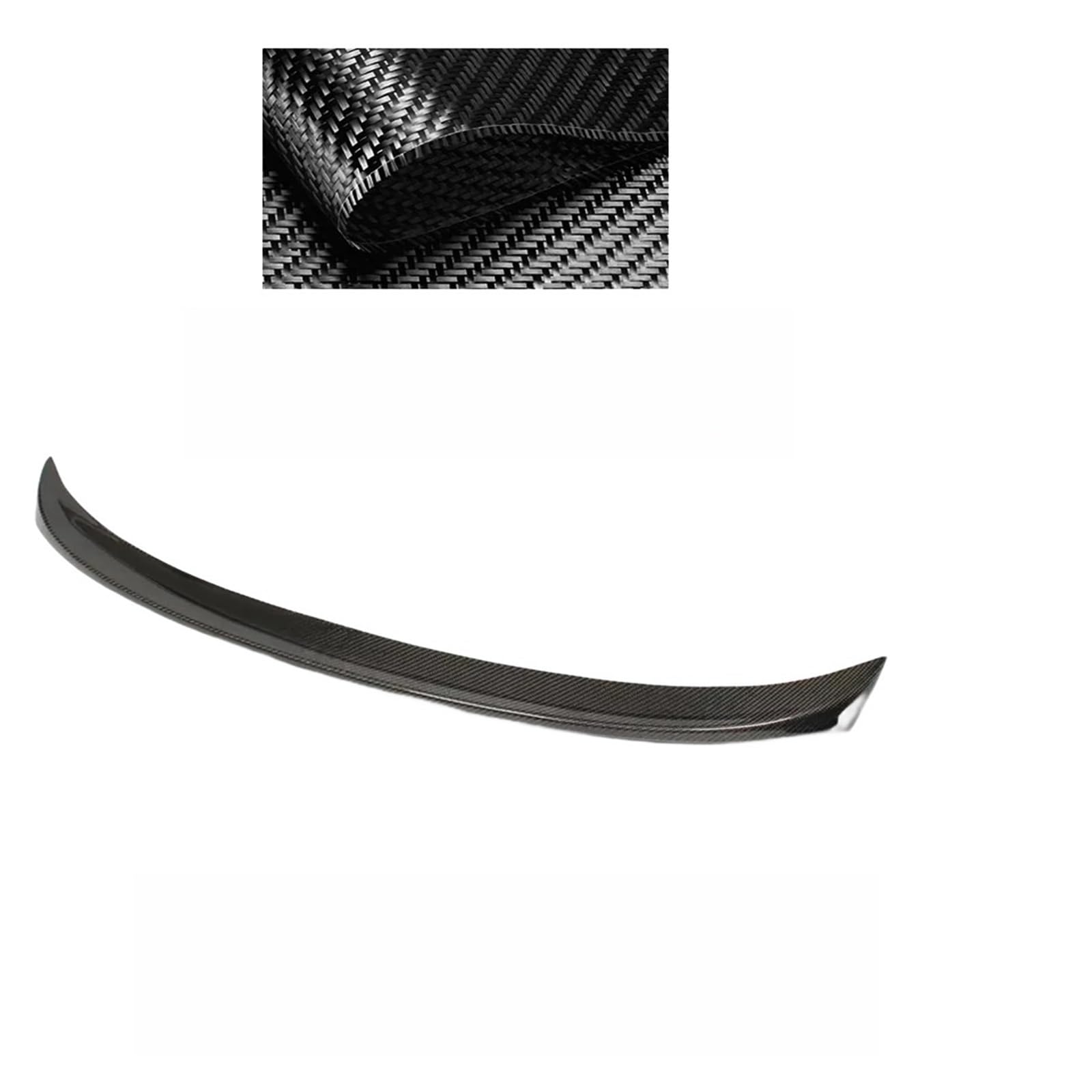 Kompatibel mit 3er-Serie E90 Spoiler E90 325i 330i 4 Türen Carbon-Muster Aufklebbarer Heckspoiler-Verlängerung Tuning E90 Zubehör(Real carbon fiber) von XWBTRQLK