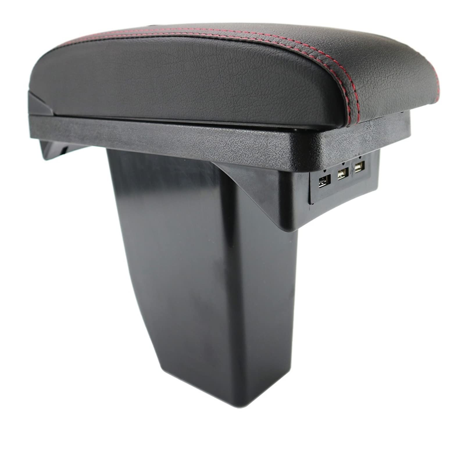 Konsole kompatibel for Peugeot 2008 Aufbewahrungsbox Mittelarmlehne Modifikation(Red thread) von XWBTRQLK