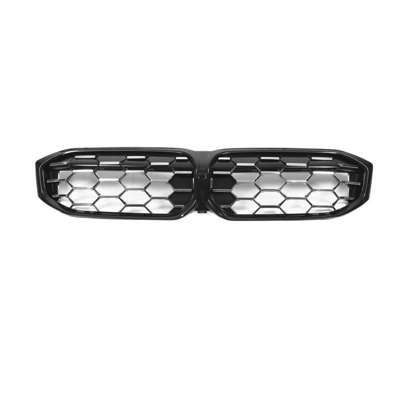 Kühlergrill Auto Obere Stoßstange Haube Mesh Racing Grills Gitter Mit Kamera Loch Auto Zubehör Kompatibel Für BMW 3 Serie G20 2023 330i(Silver) von XWBTRQLK