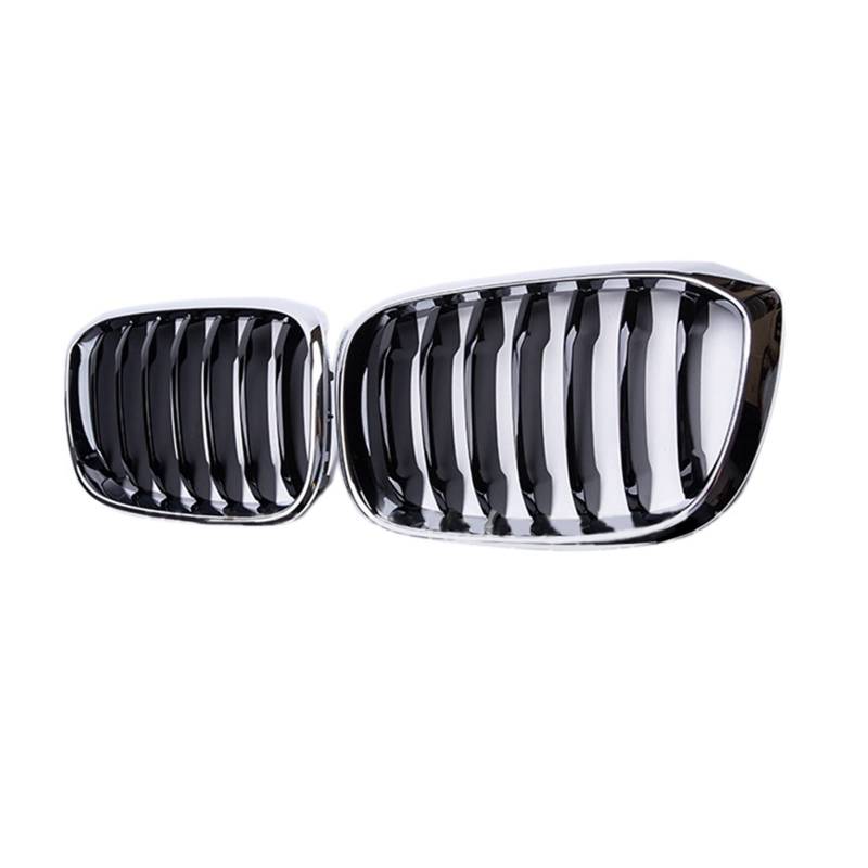 Kühlergrill Niere Grill Doppel Lamellen Kompatibel Für BMW G01 G02 G08 X3 X4 Matt Glänzend Schwarz Racing Grills(Matte Black 2 Slat) von XWBTRQLK