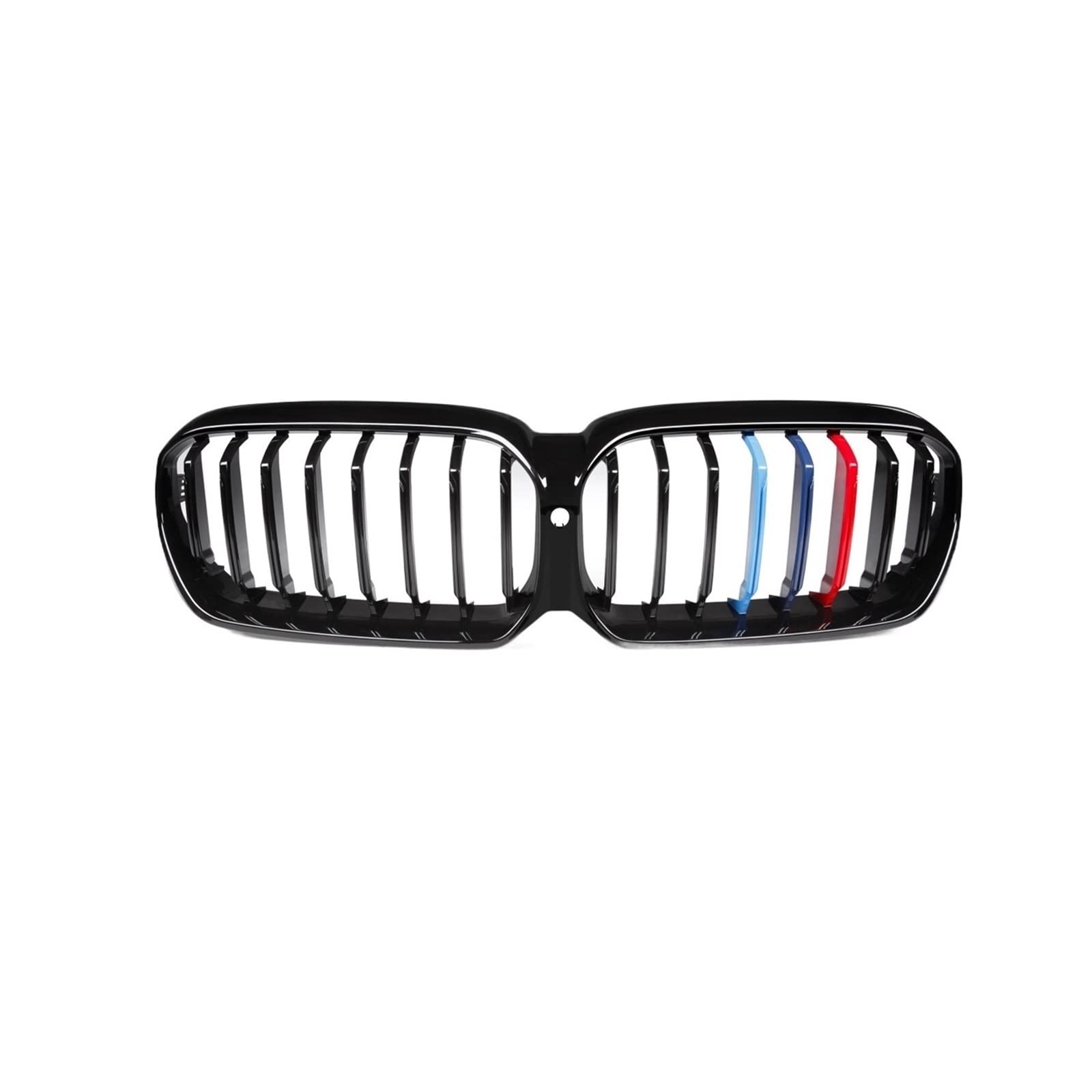 Kühlergrill kompatibel für BMW 5er G30 Limousine Piano Black Frontstoßstange Facelift G31 Wagon F90 Auto-Styling-Grills 2020–2022(1 Slat Gloss M Color) von XWBTRQLK