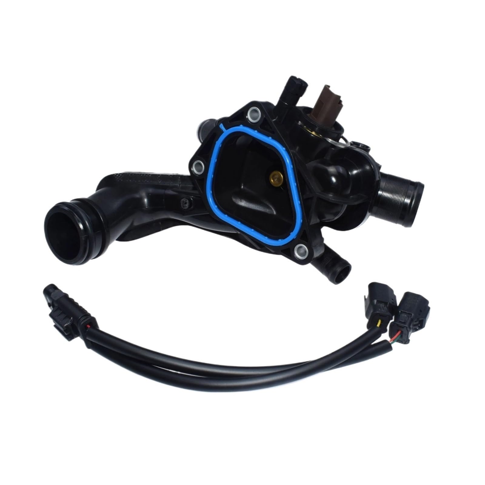 Kühlmittelthermostat-Baugruppe und Adapterkabel 11537534521, kompatibel mit Mini Cooper R55 R56 R57 1.6L 2007 2008 2009 2010 2011 2012 2013(Thermostat Kit) von XWBTRQLK