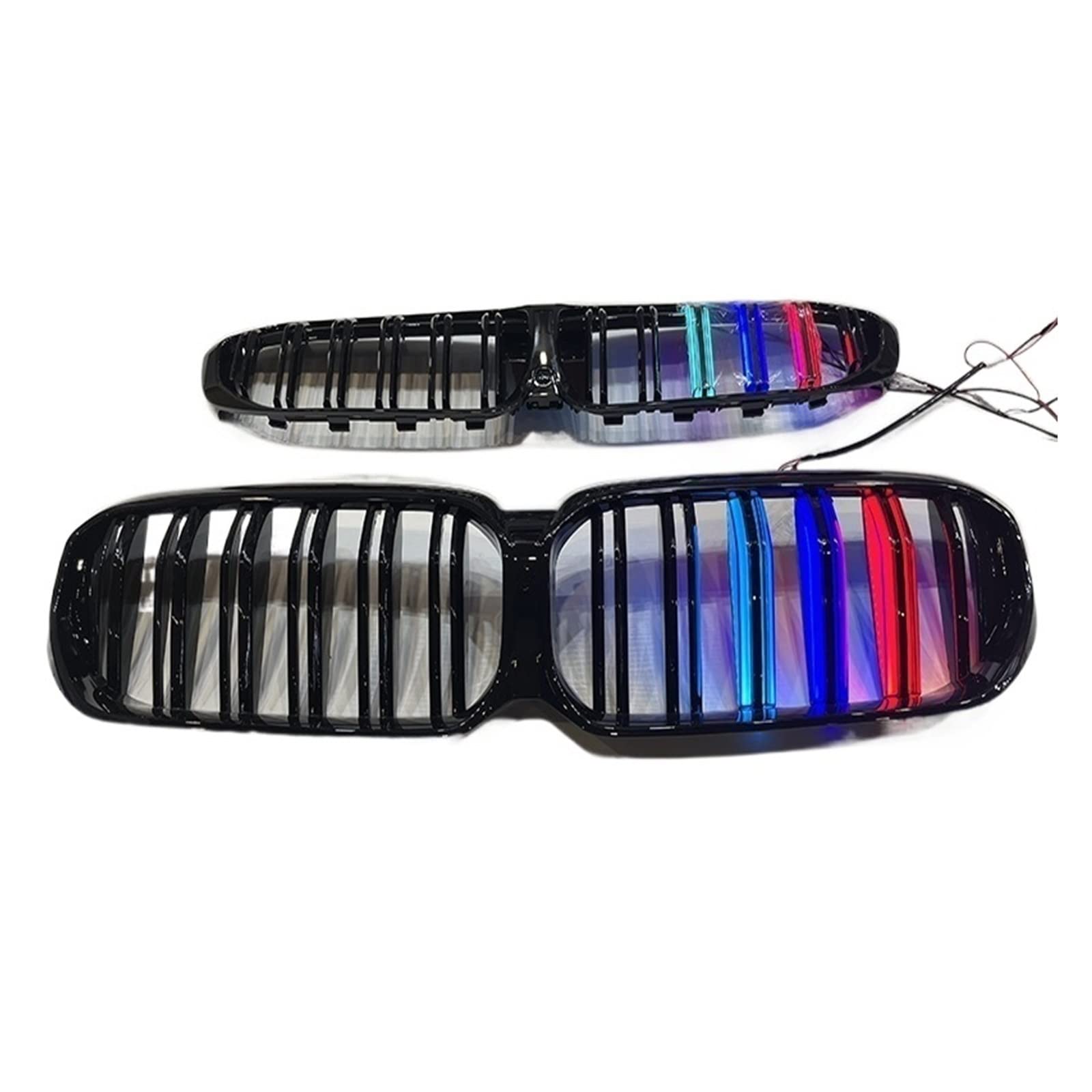 LED-Autogrill, kompatibel für BMW 5er G30 3er G20 2020+, schwarzes Leuchtgitter, modifizierter Kühlergrill, Auto-Außenzubehör(G30) von XWBTRQLK