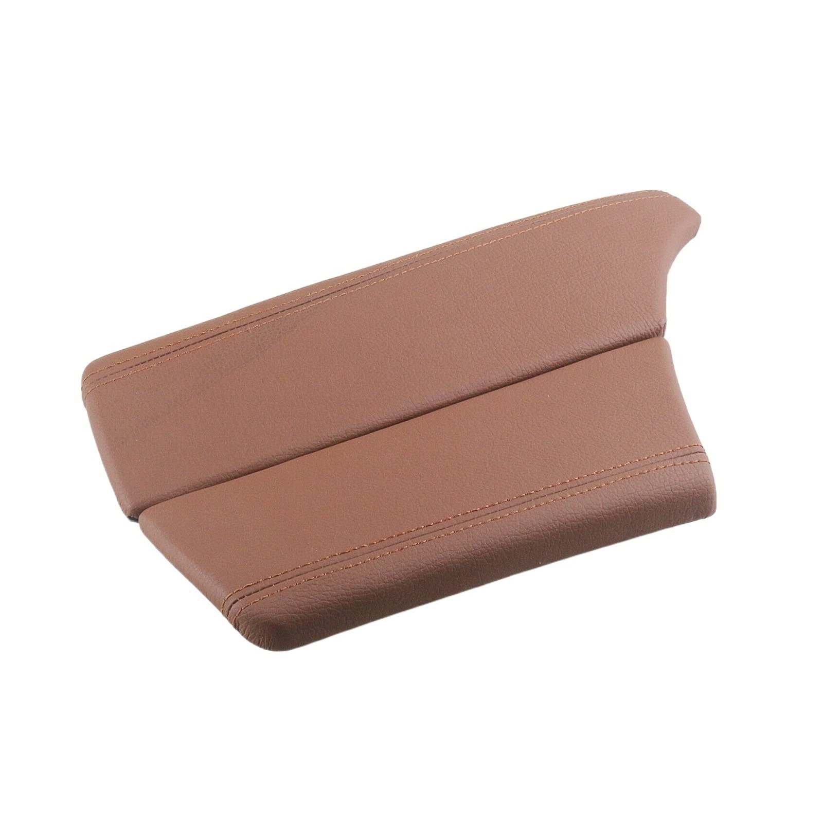Leder Auto Mittelkonsole Armlehne Abdeckung Control Arm Rest Board Panel Deckel Schild Schatten Kompatibel for BMW F10 F11 F18 2010-2017 5Series(Brown) von XWBTRQLK