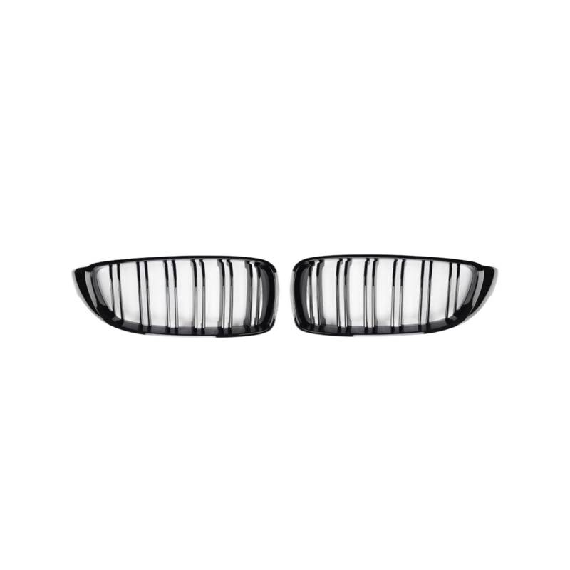 Leuchtend schwarzer Nierengrill im M4-Stil, kompatibel mit BMW F32 F33 F36 F80 F82 2013–2020 Cabriolet Coupé 425i 430i 440i 435i von XWBTRQLK