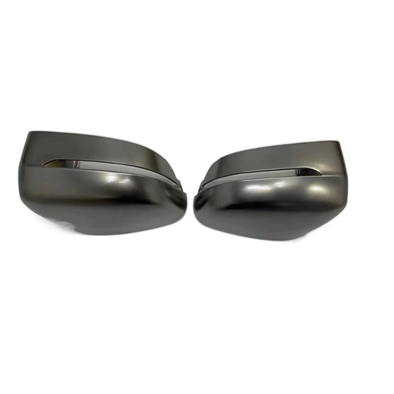 Nebelscheinwerferrahmen, Fangzahn-Dekorationsrahmen, Ceriumgrau, mittelgroße Netz-Rückspiegelabdeckung, passend für BMW 7er G12 2020+(Rearview mirrorcover) von XWBTRQLK