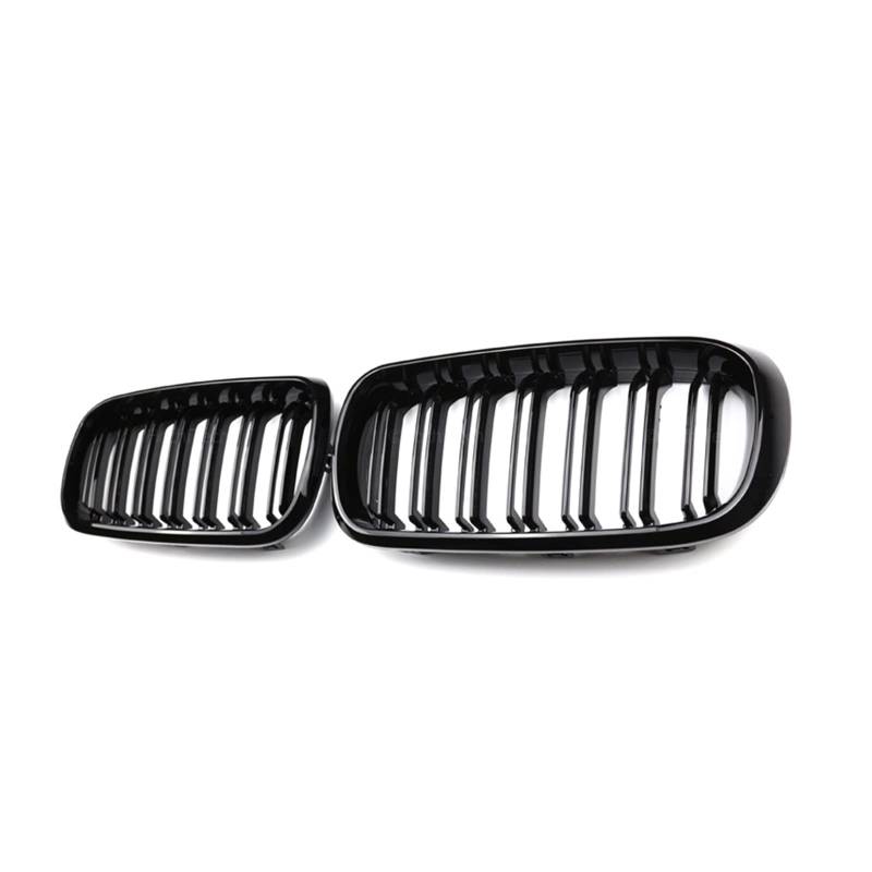 Nierengrill für die Motorhaube, Doppellinie, kompatibel mit BMW X5 F15 X6 F16 X5M F85 X6M F86, glänzend schwarz, Nierengrill für die Motorhaube(All Black) von XWBTRQLK