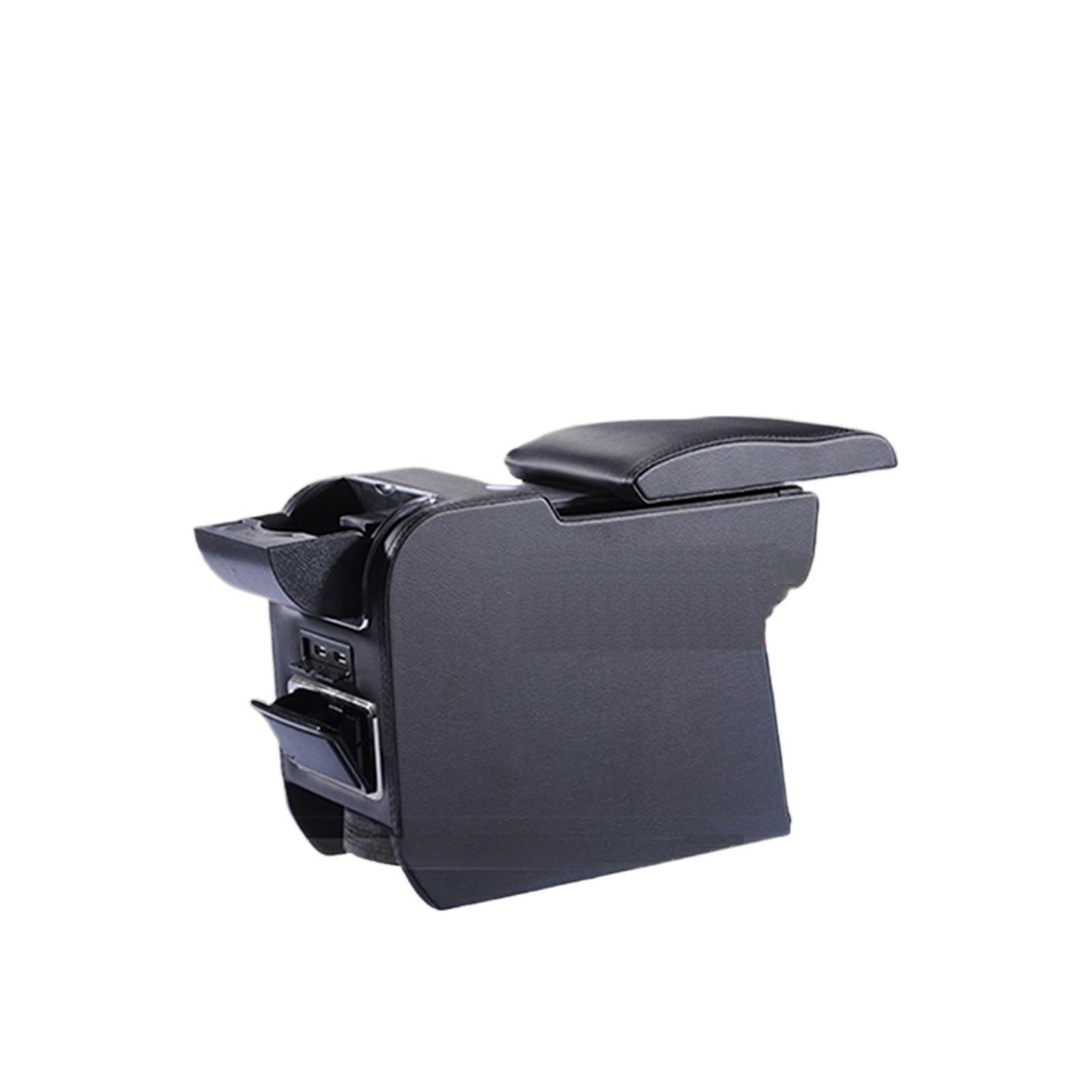 PU Leder Auto Armlehnen Box Container Central Store Inhalt Box Kompatibel for MINI Cooper One Countryman Clubman Auto-styling Zubehör(S3 Black B Style) von XWBTRQLK