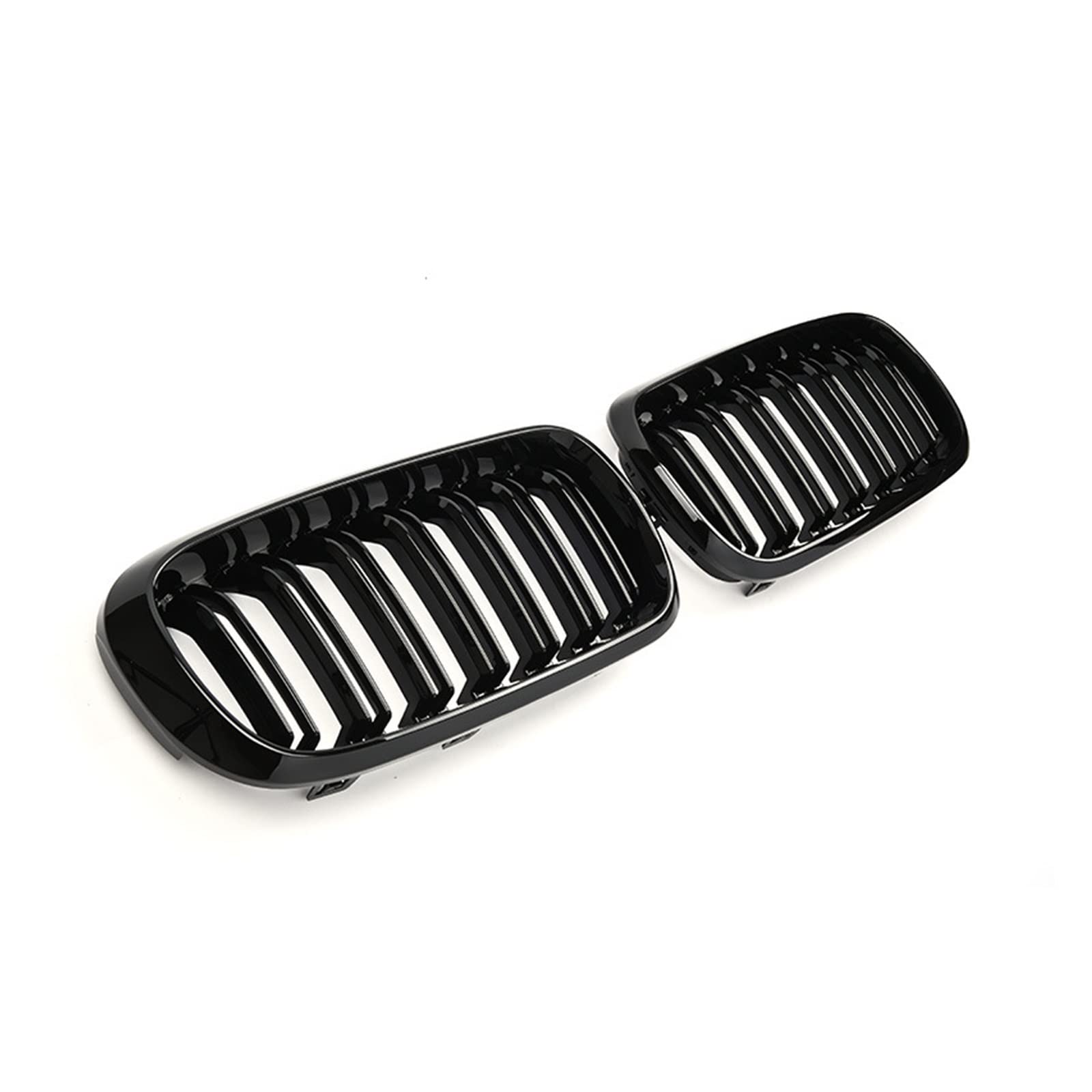 Paar Auto-Nierengrill, schwarz glänzend, M-Renngrill, kompatibel für BMW F15/F16 X5 X6 2014 2015 2016 2017, Auto-Tuning, Frontgrills, Zubehör(Gloss Black) von XWBTRQLK
