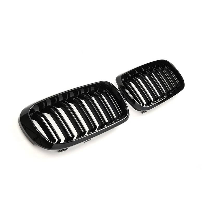 Paar Auto-Nierengrill, schwarz glänzend, M-Renngrill, kompatibel für BMW F15/F16 X5 X6 2014 2015 2016 2017, Auto-Tuning, Frontgrills, Zubehör(Gloss Black) von XWBTRQLK