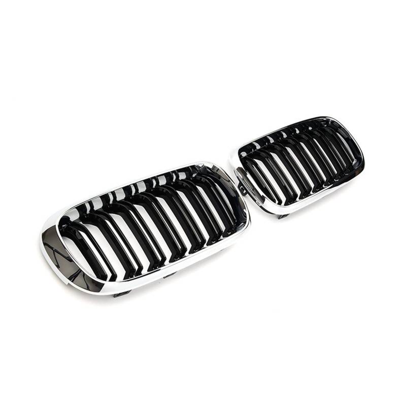Paar Auto-Nierengrill, schwarz glänzend, M-Renngrill, kompatibel für BMW F15/F16 X5 X6 2014 2015 2016 2017, Auto-Tuning, Frontgrills, Zubehör(Plating Gloss Black) von XWBTRQLK