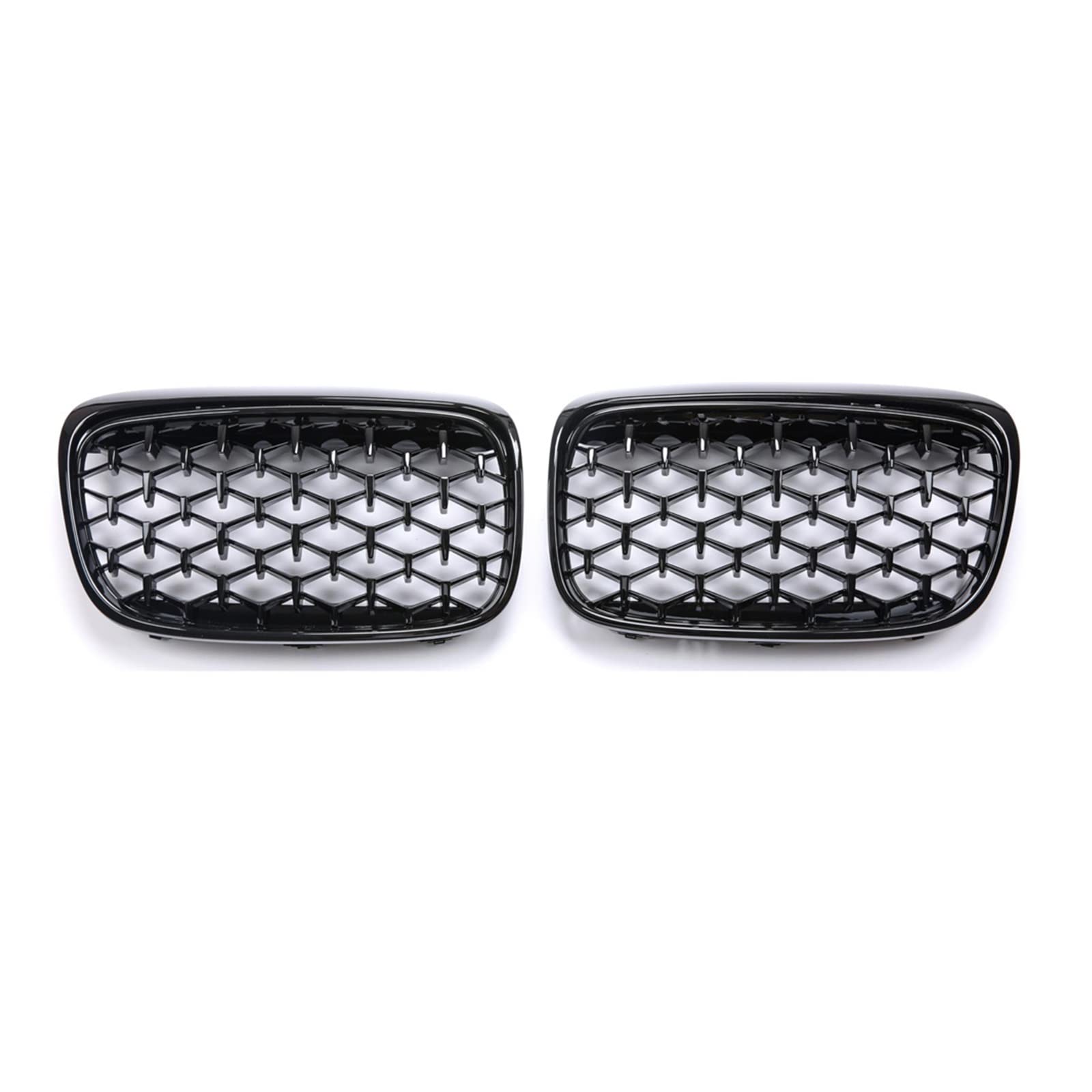 Paar Diamant-Nierengrills Kompatibel Für BMW 2er F45 F46 216i 218i 220i 225i ABS-Materialien(All black) von XWBTRQLK