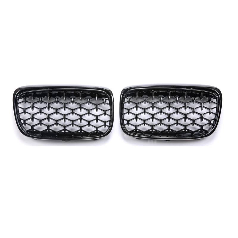 Paar Diamant-Nierengrills Kompatibel Für BMW 2er F45 F46 216i 218i 220i 225i ABS-Materialien(All black) von XWBTRQLK