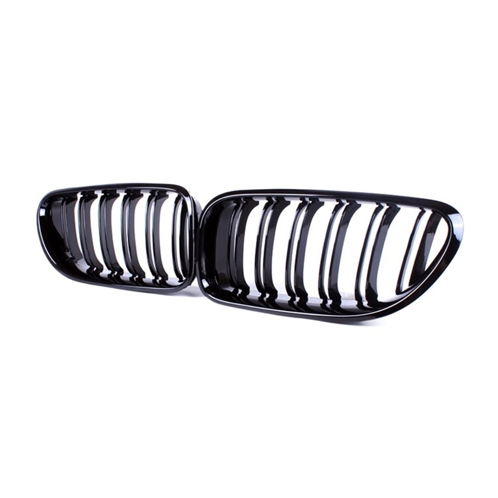 Pulleco Schwarz glänzender Grill für die vordere Stoßstange, Nierengrill, Renngrill, kompatibel mit BMW 6er-Reihe F06 F12 F13 M6 2012–2017, Doppellamelle, ABS Pulleco Schwarz glänzender Grill für die vordere Stoßstange, Nierengrill, Renngrill, kompatibel mit BMW 6er-Reihe F06 F12 F13 M6 2012–2017, Doppellamelle, ABS von XWBTRQLK