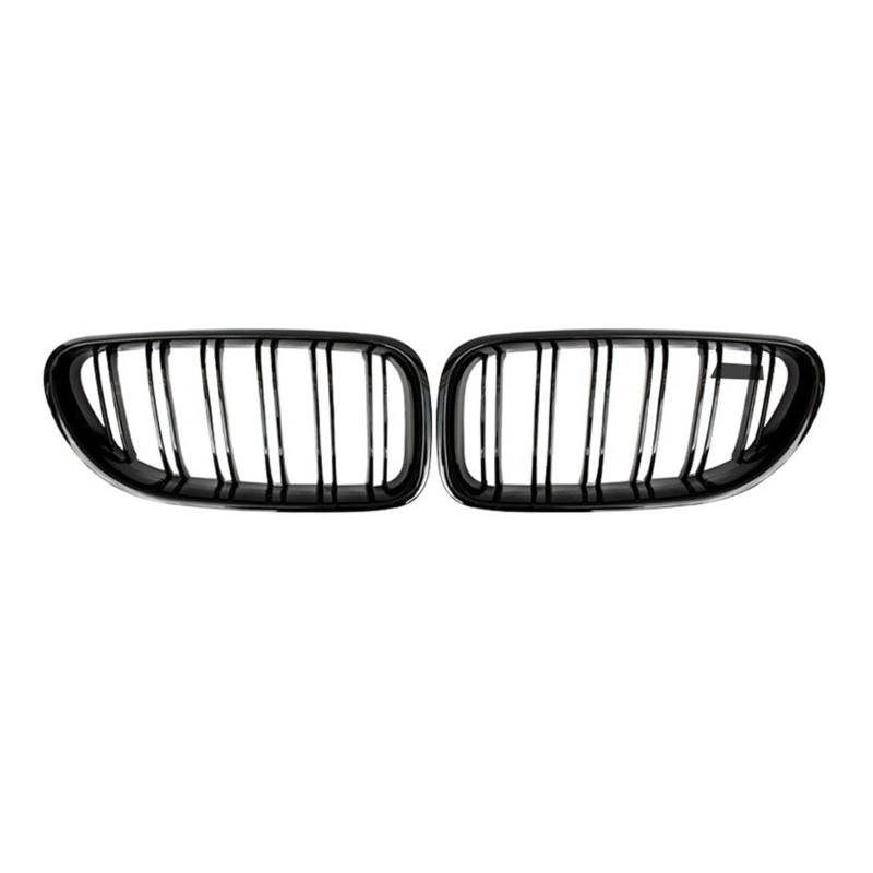 Racing Grills Helles Schwarz Mattschwarz Front Air Intake Grille Body Kit Kompatibel für BMW 6 Series F06 F12 F13(Bright black) von XWBTRQLK