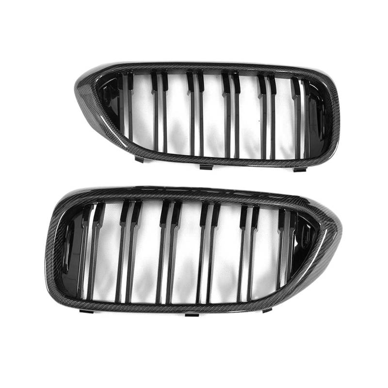 Real Carbon Fiber Front Bumper Nierengrill Grill Kompatibel Für BMW 5 Series G30 G38 F90 M5 2017-2019 Vorne Mitte Grill von XWBTRQLK