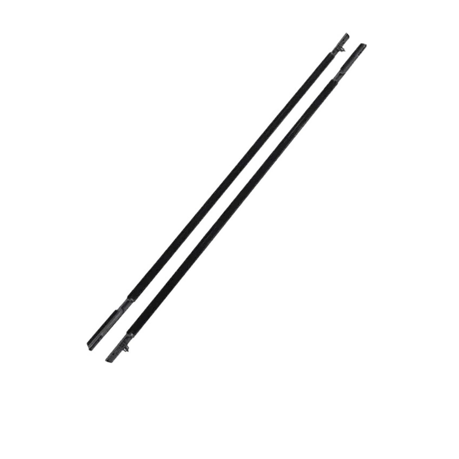 Schwarze Fensterdichtungen, kompatibel mit Honda Odyssey 2003–2008 RB1 RB2, Türglas-Dichtungsstreifen, wasserdichte Dichtungen, Autozubehör 2007(Black Rear 2pcs) von XWBTRQLK