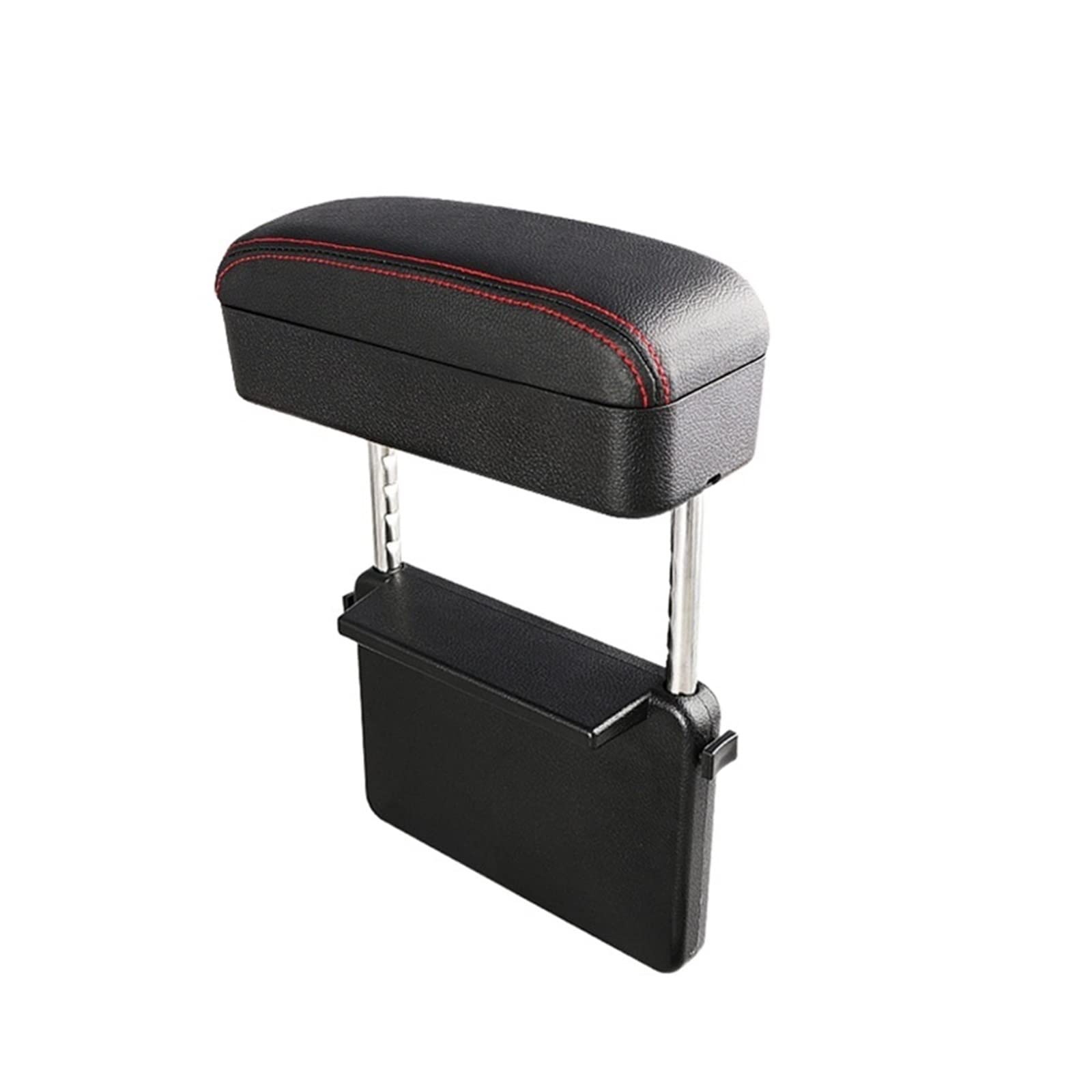 Universal Auto Armlehne Box Ellenbogen Unterstützung Einstellbare Auto Center Konsole Armlehne Box Auto Sitz Lücke Organizer for Auto Innen teil(1 set Black Red) von XWBTRQLK