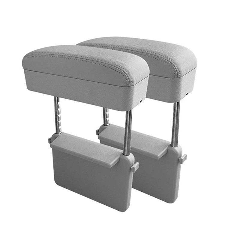 Universal Auto Armlehne Box Ellenbogen Unterstützung Einstellbare Auto Center Konsole Armlehne Box Auto Sitz Lücke Organizer for Auto Innen teil(2 sets Gray) von XWBTRQLK