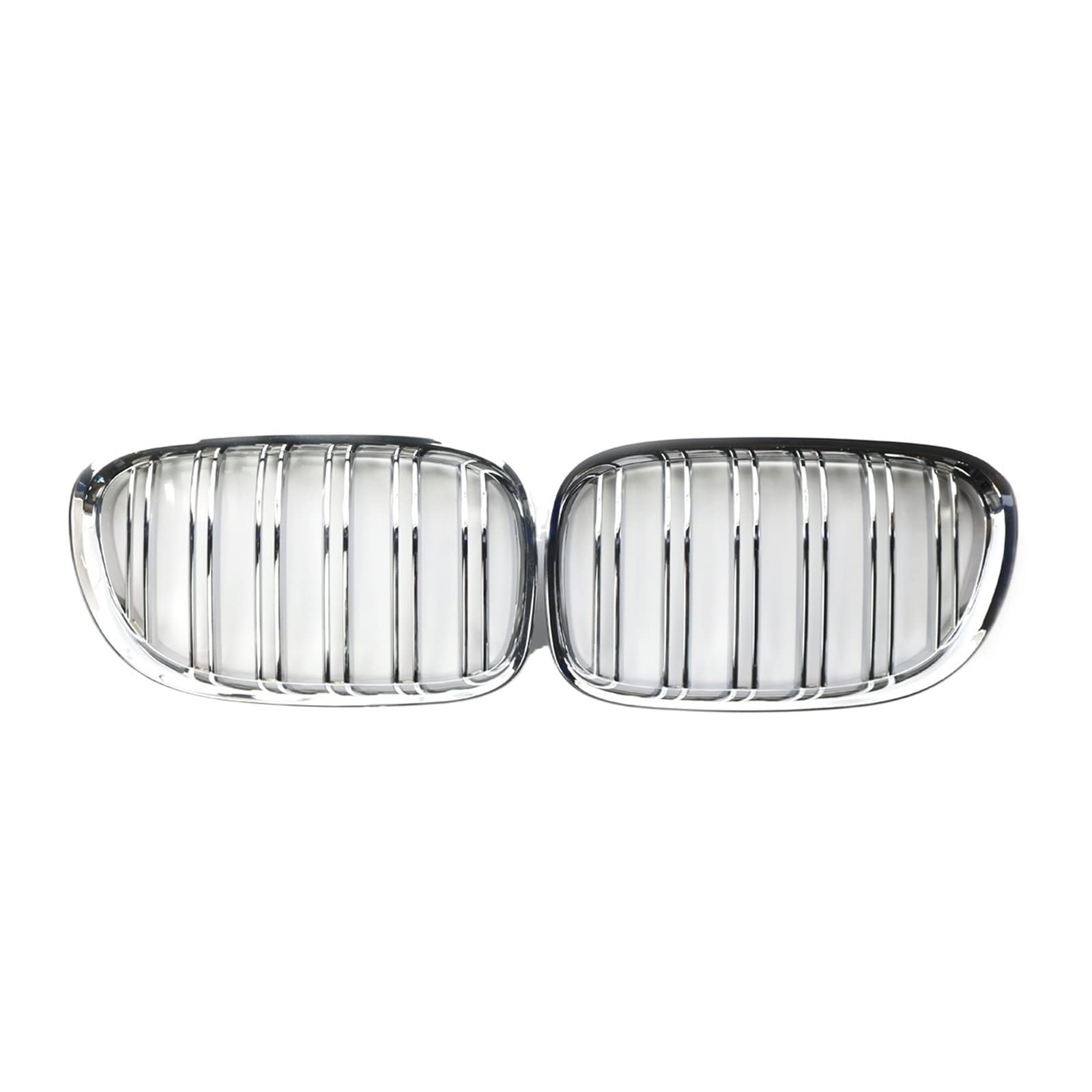Vorne Doppel Lamellen Kühlergrill Kompatibel Für BMW F02 7 Serie Überzug Chrom 51117184151 2009-2015 von XWBTRQLK