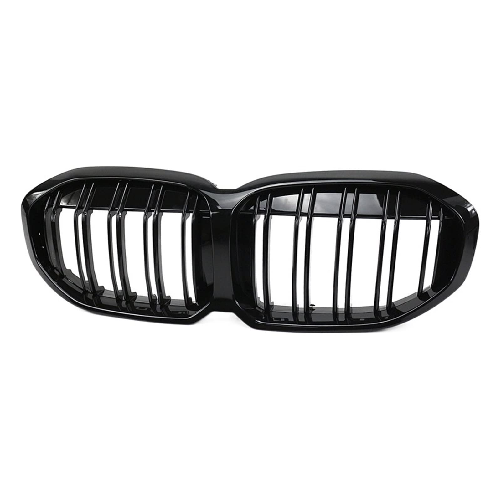 Vorne Mitte Grille Sport Gitter Ersatz ABS Kompatibel Für BMW 1 Serie F40 Fließheck 2020 2021 2022 +(Double Line) von XWBTRQLK