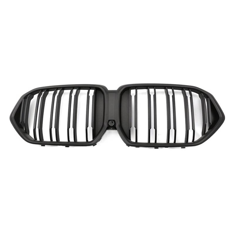 Vorne Mitte Grille Sport Gitter Ersatz ABS Kompatibel Für BMW X5 X6 G06 2020 2021 2022(2 Fins Matte) von XWBTRQLK