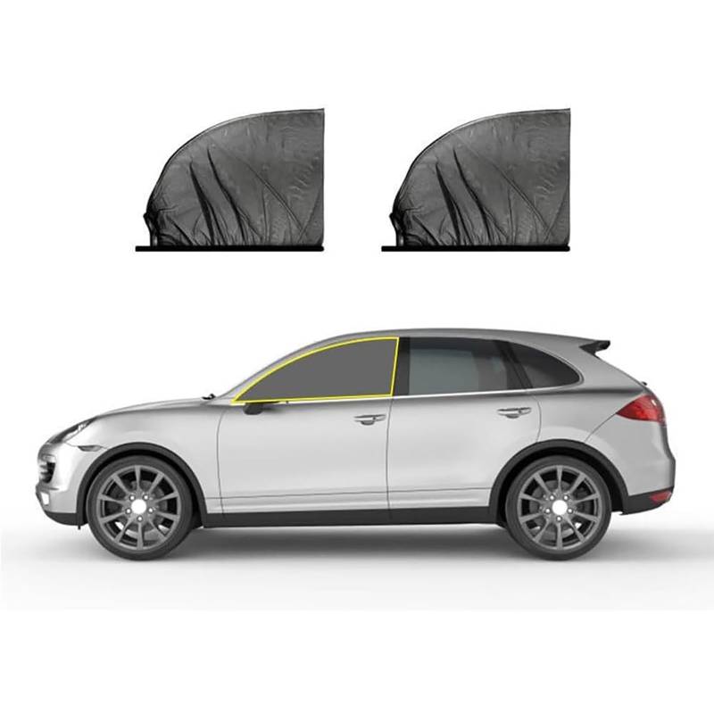 Auto Seitenscheibe Sonnenblende, für Benz C-Class W205 Travel Edition 2016+ UV-Schutz Seitenscheibe Autofenster Atmungsaktives Netz gegen Hitze Auto Sonnenblende,A von XWIXZ