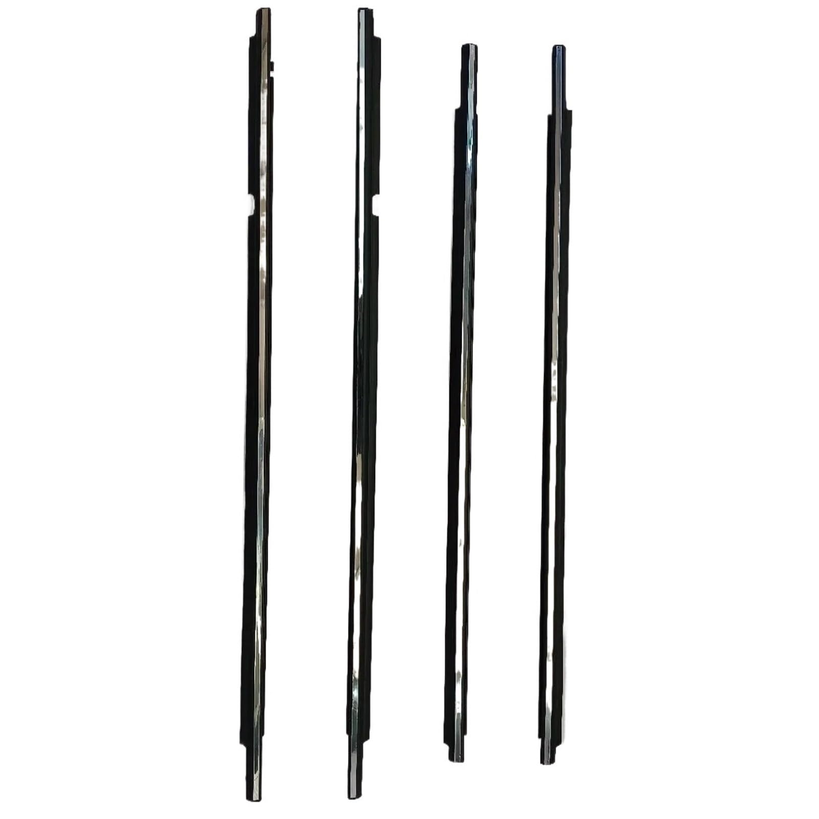 4 Stück Chrom- oder Black-Out-Gummi for 2003-2008 Schutz-Dichtungsstreifen for Glaslaminat 75720-02120(4 pcs chrome) von XWMSCLAK