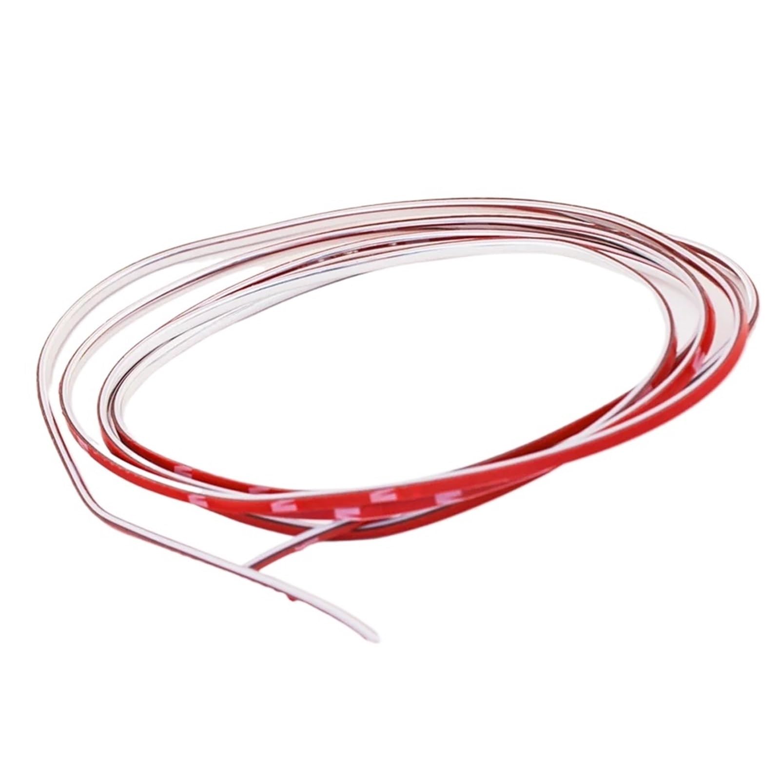4mm x 2m DIY Schutzaufkleber Abdeckung Helle Streifen for Chrom-Styling Dekoration Formteil Zierleiste Klebeband Auto Stoßstange Zubehör(2pcs) von XWMSCLAK
