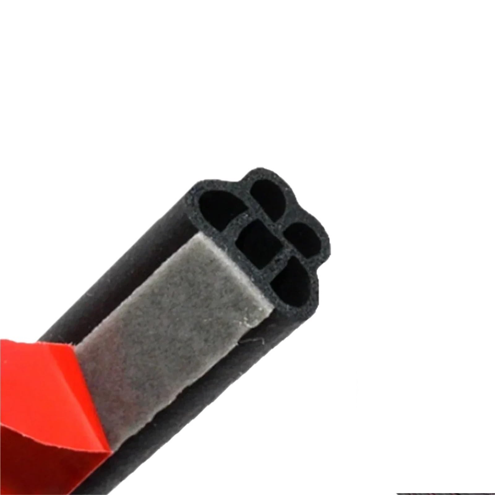 Neue Isolierung Autotürdichtungsschutzschutz Abdichtung Schalldichte wasserdichte doppelte Dichtungsgummidichtungsschicht(5 Holes (8m)) von XWMSCLAK