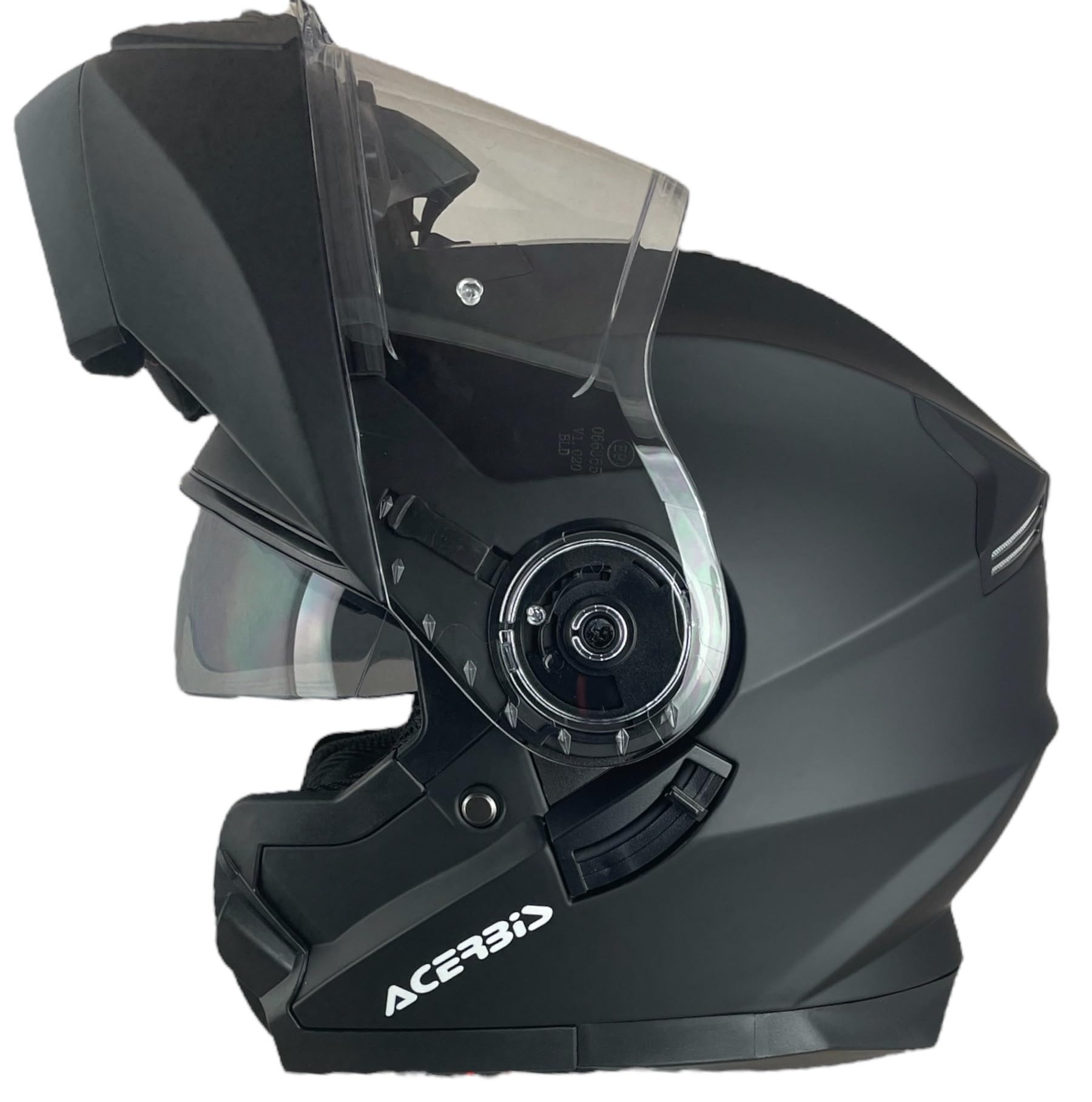 Acerbis Serel 22.06 Helm schwarz matt Größe XL (61/62) Modularhelm mit Sonnenbrille, vollständig zugelassen von Kopeme