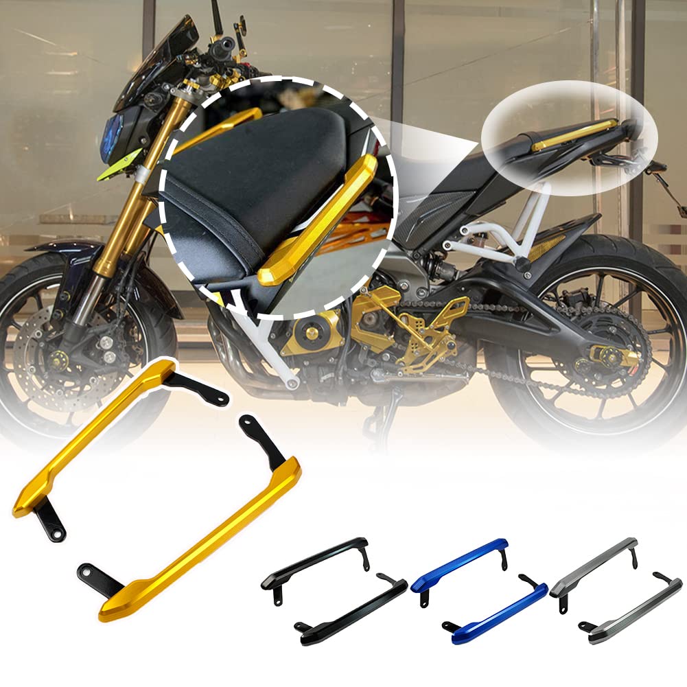 MT09 FZ09 Motorcycle Motorbike Rear Passenger Seat Grab Bar Hand Rail Kit for 2013-2020 Yamaha MT FZ 09 MT-09 FZ-09 2014 2015 2016 2017 2018 2019 (Gold) von XX eCommerce