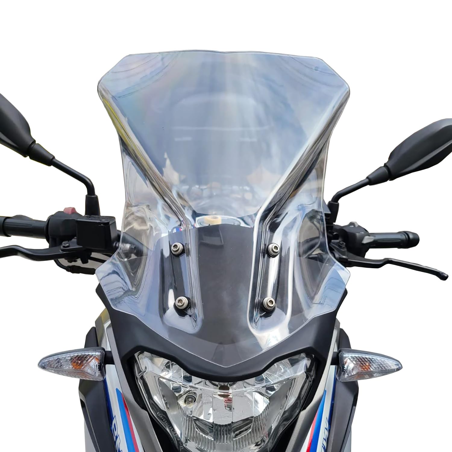 Motorrad Windschild Windabweiser Mit Halterung Kompatibel mit G310GS G 310 GS 2017 2018 2019 2020 2021 2022 2023 2024, Windschutzscheibe Windschutz Wind Luftabweiser, Geräuchert von Lorababer