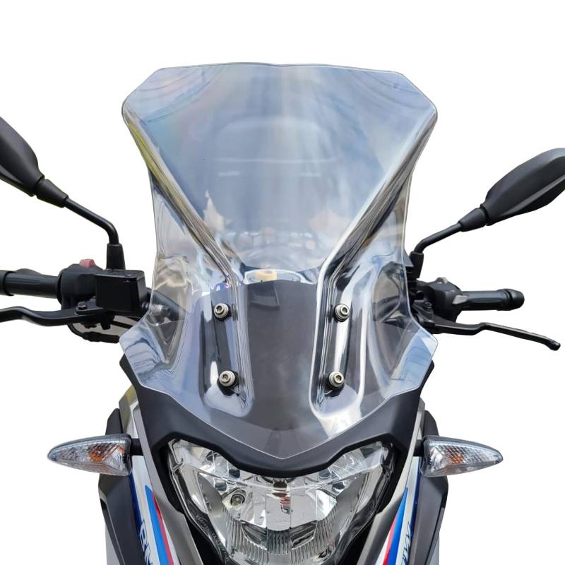 Motorrad Windschild Windabweiser Mit Halterung Kompatibel mit G310GS G 310 GS 2017 2018 2019 2020 2021 2022 2023 2024, Windschutzscheibe Windschutz Wind Luftabweiser, Geräuchert von Lorababer