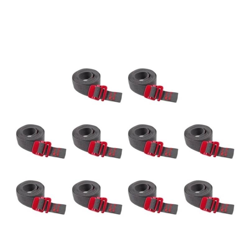 1,5 m Nylon-Druckschnalle, Paletten-Gurt, Gepäck, fester Auto-Spanner, Spanngurte, Ratschen-Spanngurt (10 Stück) von XXCLW