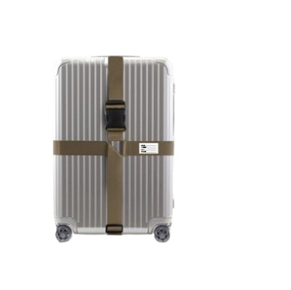 10-stelliges Passwortschloss, Crossbody, Reisetasche, TSA-Seehafenschloss, Unterstützung, Gepäckgurt, Verstärkung, Box, Packgurt, kühles Grau (Kreuz ohne Passwort, Khaki) von XXCLW