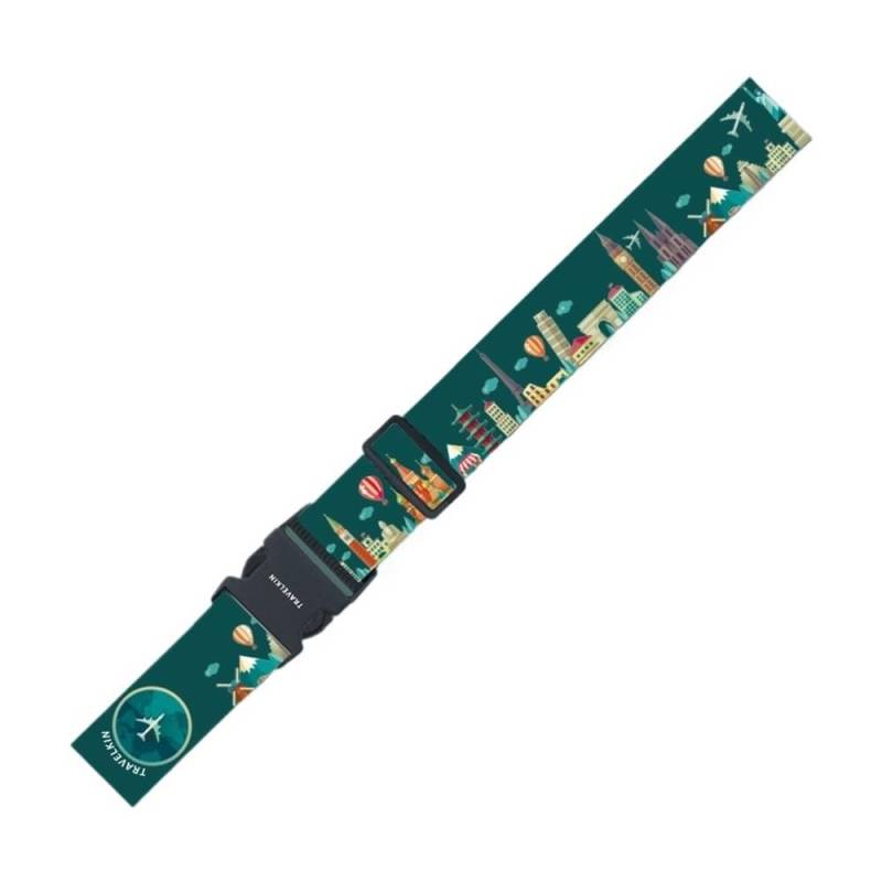 Reisegepäckgurt, verstellbarer Packgurt, Gepäck, Bündelung, Koffer-Zubehör, 180 cm Umfang (04, 1 Stück) von XXCLW
