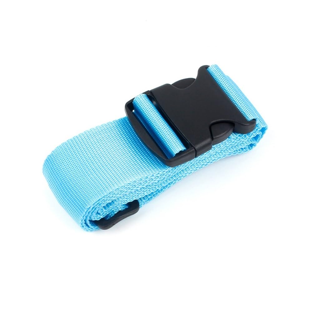 Reisegurt, Trolley-Sicherheitsgurte, Gepäckverpackung, Kreuzgurt, Koffer, Verpackung, Sicherheitsgurt, verstärkte, verstellbare Gurte, Zubehör (blau) von XXCLW