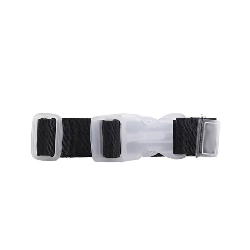Verstellbare Nylon-Gepäckgurte, Reisezubehör, zum Aufhängen, Schnallenriemen, Koffer, Tasche, Gurtschloss, Haken, 27 x 2,5 cm, Schwarz, 2 Stück von XXCLW