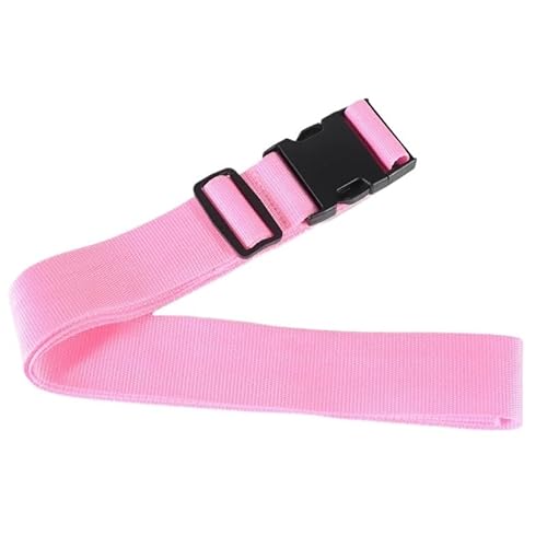 Verstellbarer Kreuzgurt, Taschengurt für Gepäck, sicherer Reißverschluss, Tasche, Organizer, Reiserucksack, Gurt, kein Schloss erforderlich (Rosa) von XXCLW