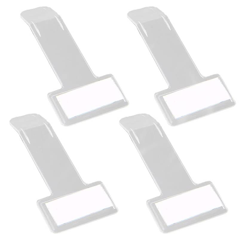 XINGSUI 4Pcs Windschutzscheiben-Ticketclip, Parkschein-Clip, Windschutzscheiben-Genehmigungs-Selbstklebender Ticket-Clip, Clip für PKW-, LKW- und Caravan-Genehmigungen, Tickets und Rechnungen von XINGSUI