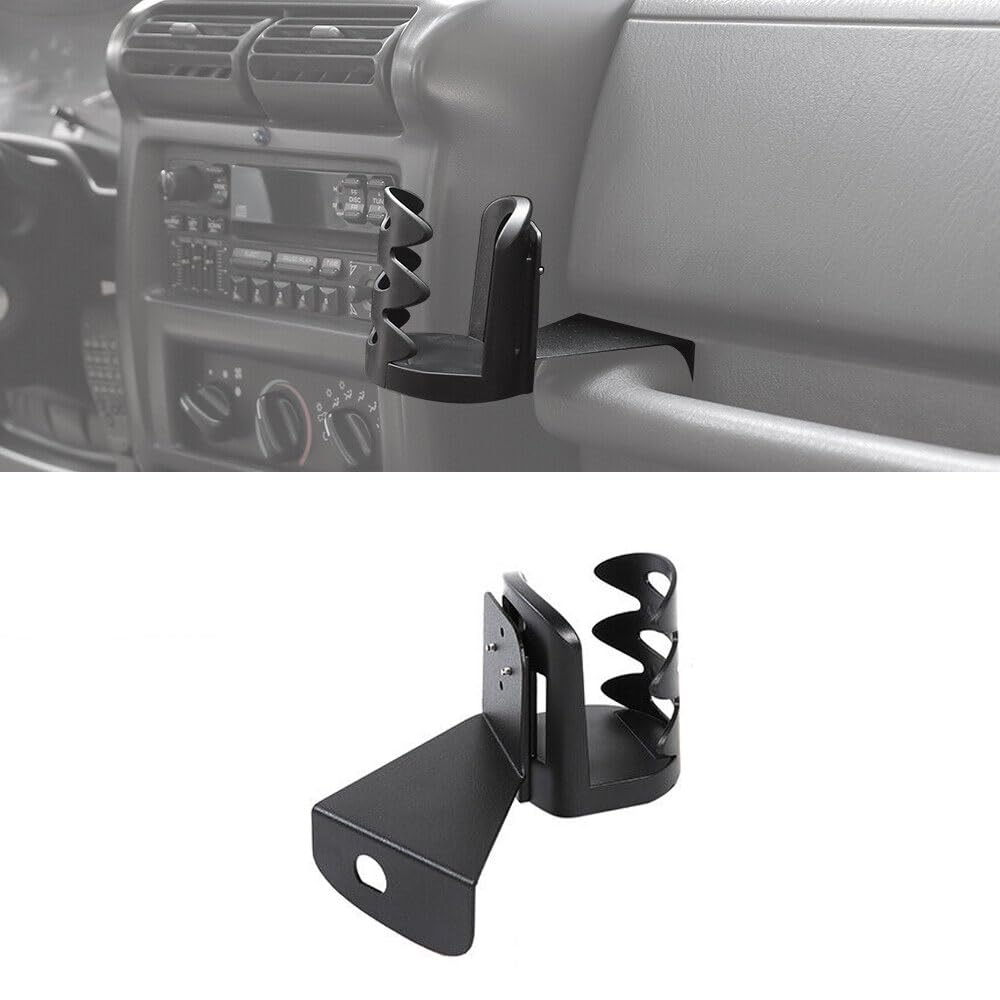 XYHAOAI Halterung für Wasserbecher, rund, multifunktional, schwarz, verstellbar, für Jeep Wrangler TJ LJ 1997-2006 XYHAOAI Halterung für Wasserbecher, rund, multifunktional, schwarz, verstellbar, für Jeep Wrangler TJ LJ 1997-2006 von XYHAOAI