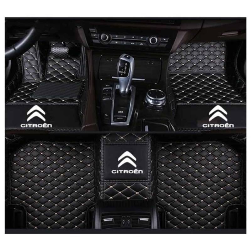 Auto Fußmatten für Citroen C5 aircross 2017-2022 (LHD),Wasserdicht Matten Autoteppiche Antirutsch Bodenmatte Innenraum Zubehör,normal-B von XYHHQ