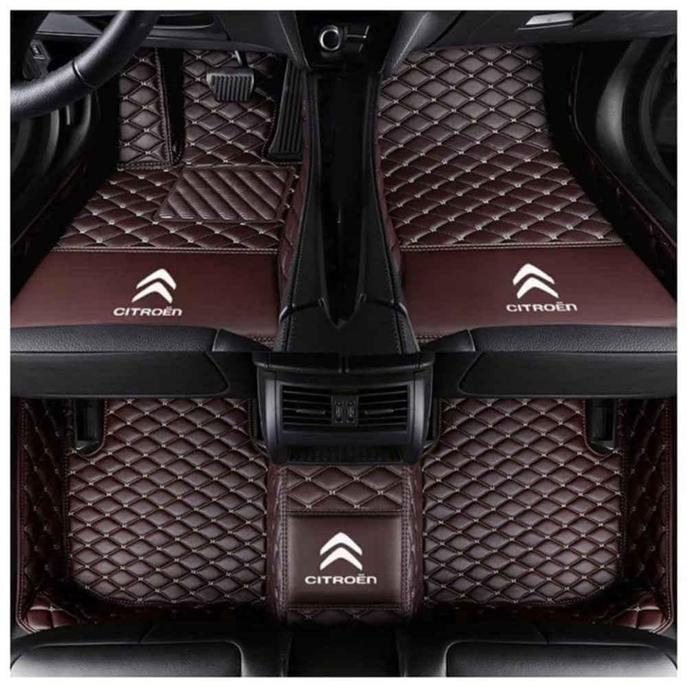 Auto Fußmatten für Citroen C5 aircross 2017-2022 (LHD),Wasserdicht Matten Autoteppiche Antirutsch Bodenmatte Innenraum Zubehör,normal-C von XYHHQ